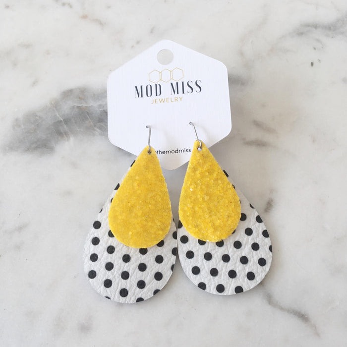 June 2020 {SUNSHINY DAY} Stacked Teardrop Earrings {Pre-Order:  Ships First Week of June}