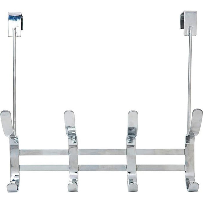 Kennedy International Door Hooks Chrome - Chrome Over-the-Door Four-Hook Organizer