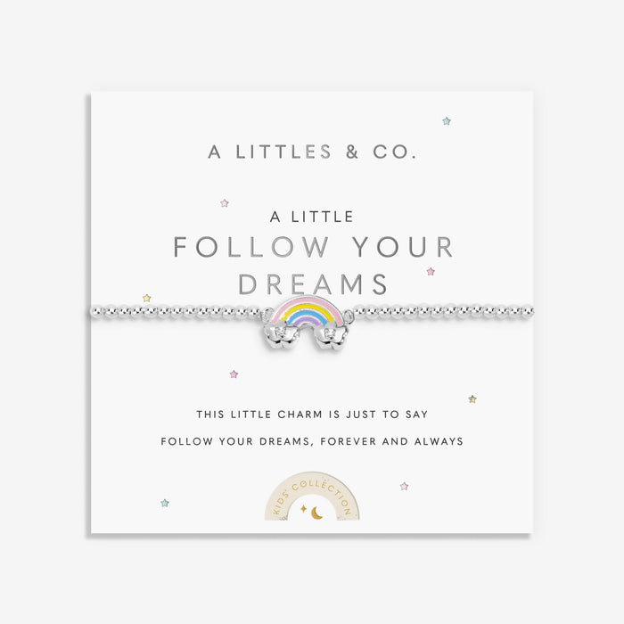 Kids' A Little | 'Follow Your Dreams' | Silver Plated | Bracelet | 6 1/8" Stretch