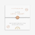 Kids' A Little | 'Love Heart' | Silver & Rose Gold Plated | Bracelet | 6 1/8" Stretch