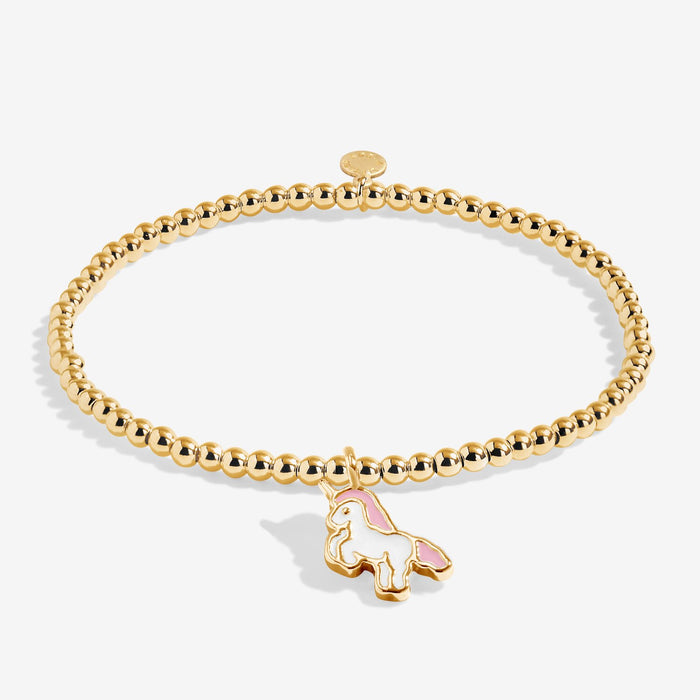 Kids' A Little | 'Magical Unicorn' | Gold-Tone Plated | Bracelet | 6 1/8" Stretch