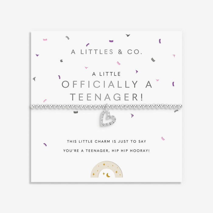 Kids' A Little | 'Officially A Teenager' | Silver Plated | Bracelet | 6 1/8" Stretch