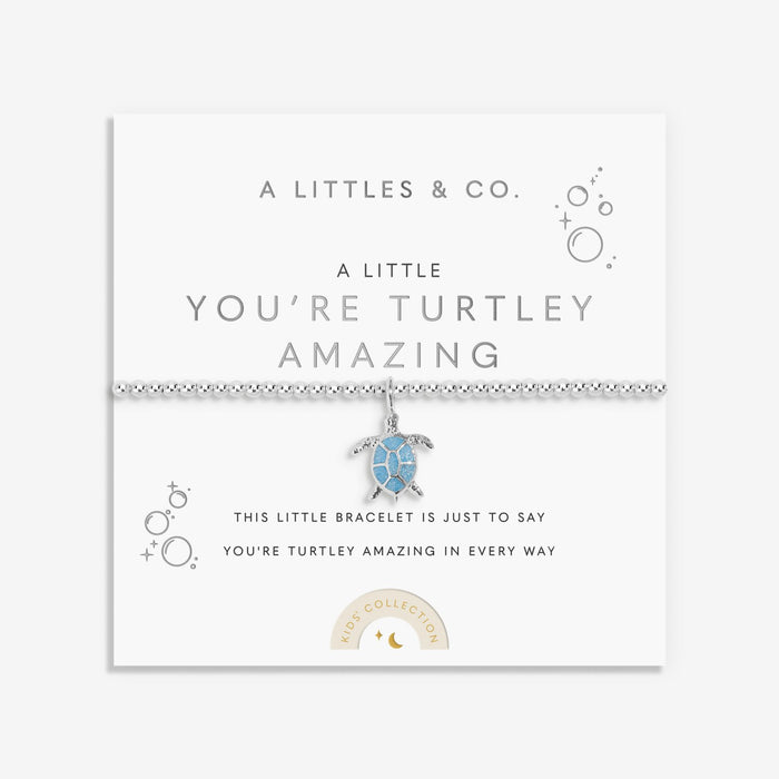 Kids' A Little | 'You're Turtley Amazing' | Silver Plated | Bracelet | 6 1/8" Stretch