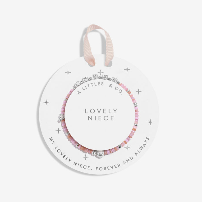 Kids' Happy Little Moments | 'Lovely Niece' | Silver Plated | Bracelet | 6 1/8" Stretch