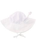 Kids White Sun Protective Hat