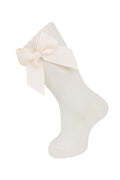 Knee Sock Grain/ Side Bow Natural