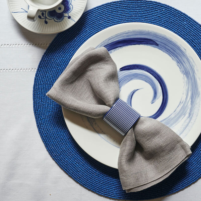 Lacquer Stripe Napkin Ring, Set of 4