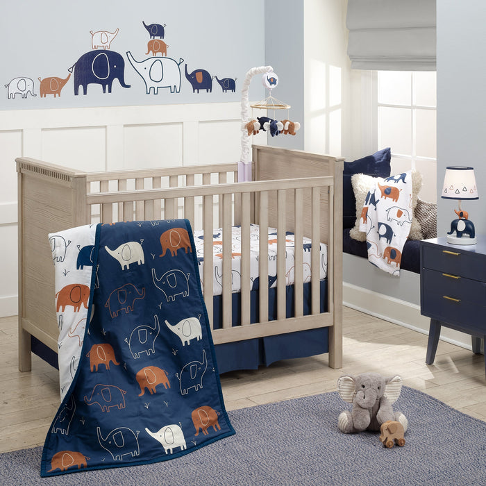 Lambs & Ivy Playful Elephant Changing Pad Cover