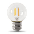LED Bulb | E26 Base | G16 Clear | 5.5W | 2700k