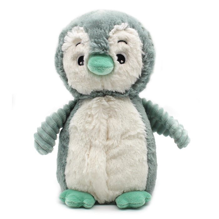 Les Ptipotos Iglou Penguin Plush Toy Mother And Her Mint Green Baby