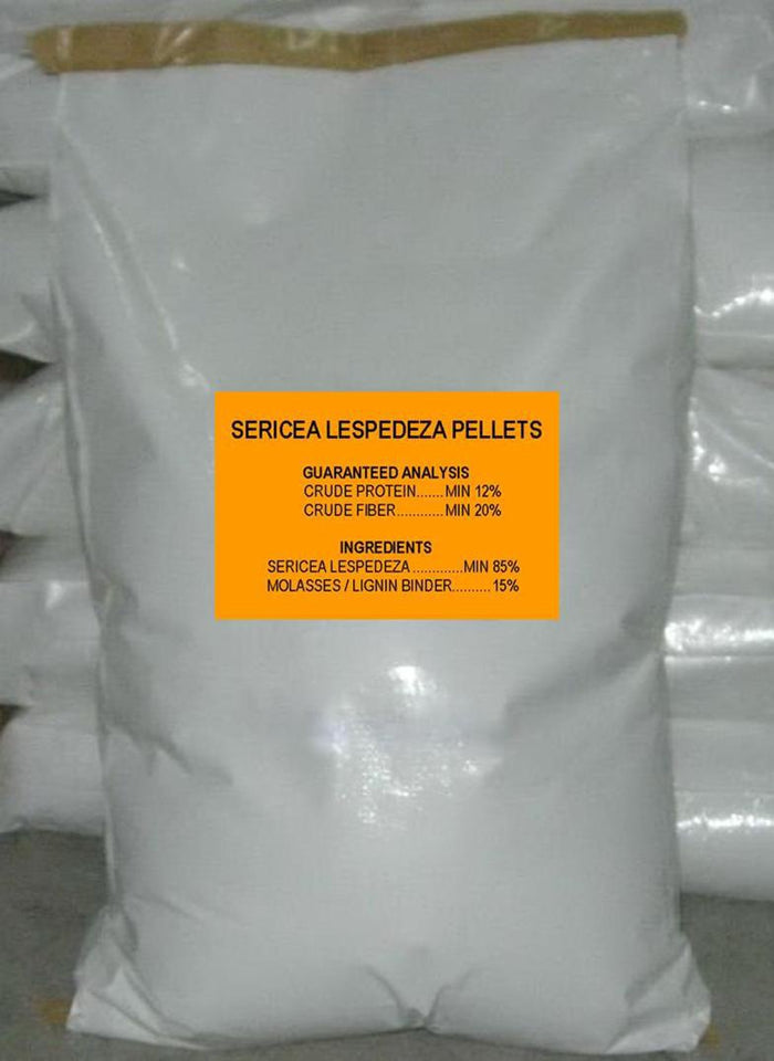 Lespedeza Pellet 40 lb bag.  Sericea Lespedeza