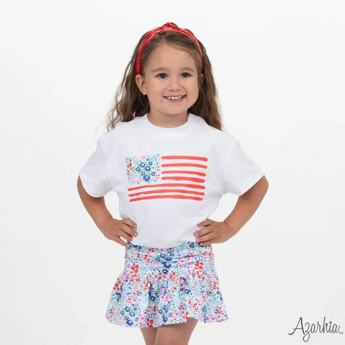 Liberty Flowers Gathered Skort in Print