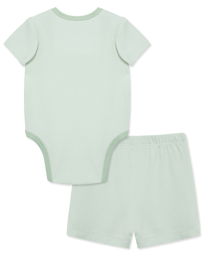 Little Me Dino Short Set