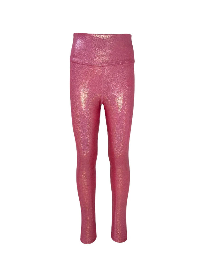 Lola + The Boys Metallic Pink Athletic Leggings