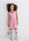 Lola + The Boys Pink Rainbow Gems Tank Dress