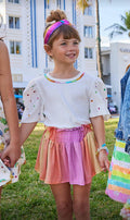 Lola + The Boys Queen Gem Short Sleeve White Tee
