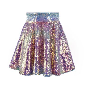 Lola + The Boys Sequin Ombre Party Skirt