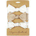 L'ovedbaby Organic Smocked Headband 3-Pack | Brixy Bunny Biscuit