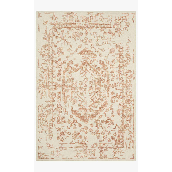 Magnolia Home Annie White/Rust Rug - Chapin Furniture
