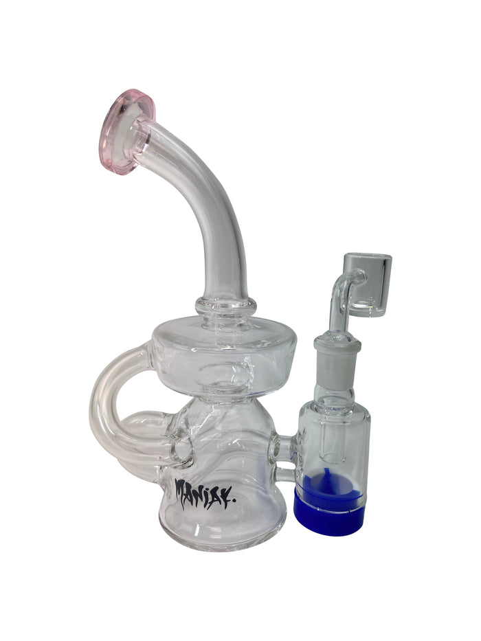 Maniak Glass Rig with Silicone Reclaim Catcher