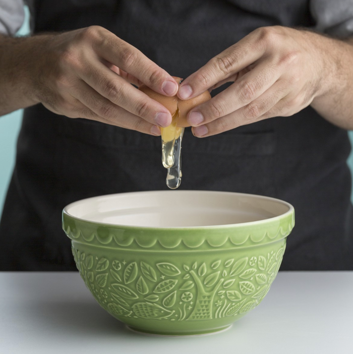 Mason Cash - Mixing Bowl S30 In the Forest Collection, Green Hedgehog