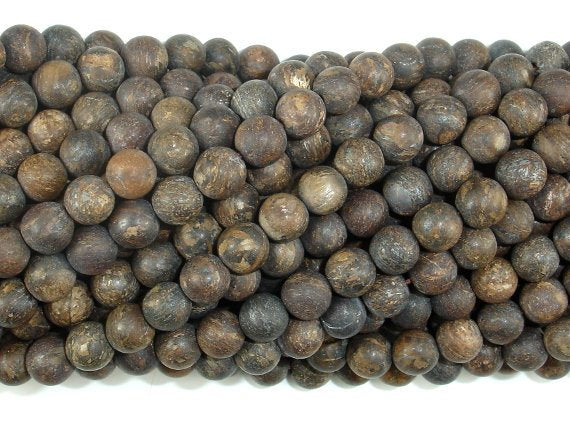 Matte Bronzite Beads, Round, 6mm-BeadBasic