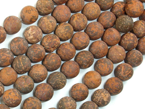 Matte Firework Jasper, 10mm Round Beads-BeadBasic