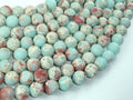 Matte Impression Jasper, 10mm Round Beads-BeadBasic