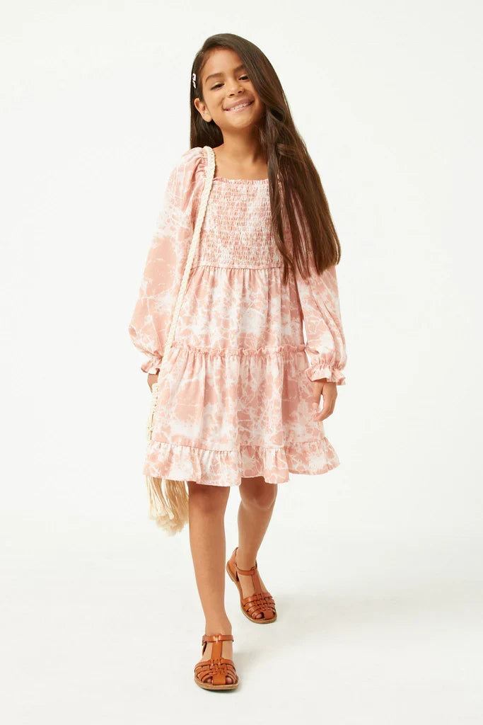 Mauve Tie Dye Dress