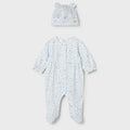 Mayoral Newborn Girl One-Piece with Hat Set | Lagoon