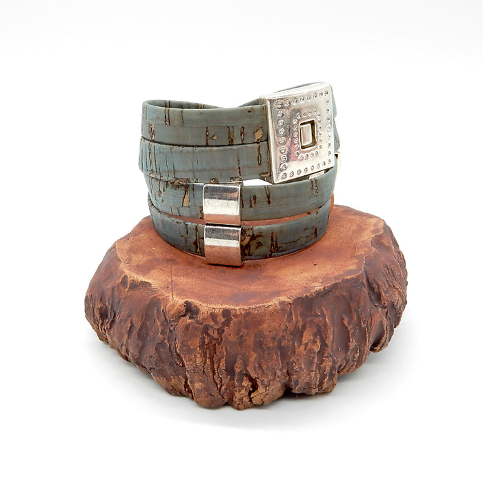 Medium Double Wrap Portuguese Cork Bracelet
