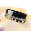 Medium Rhinestone & Cork Bracelet