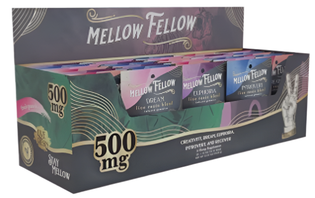 Mellow Fellow Blends Music Box - 500mg Mix - Fruit Punch (30 Bag Mix)