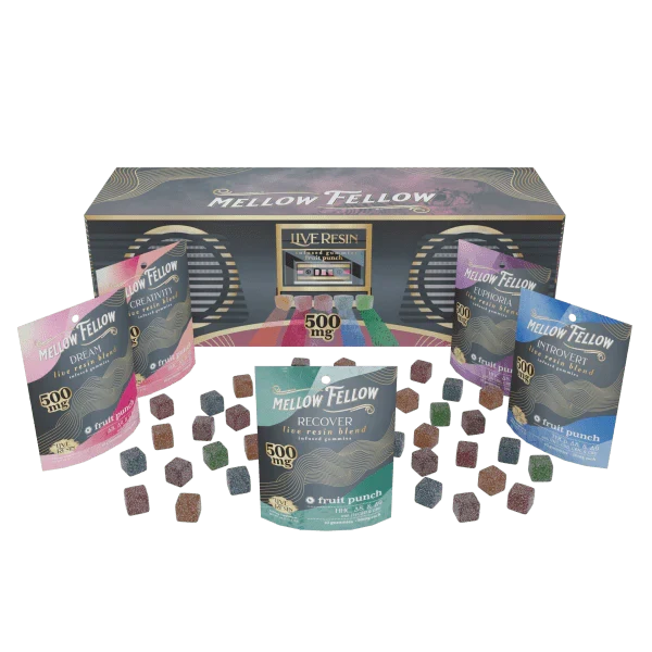 Mellow Fellow Blends Music Box - 500mg Mix - Fruit Punch (30 Bag Mix)