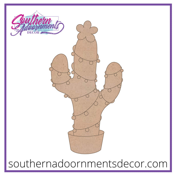 Merry Christmas Cactus Blank