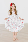 Mila & Rose Clara's Christmas Ruffle Twirl Dress