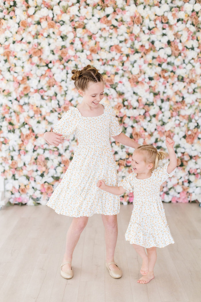 Mila & Rose Marvelous Marigolds Smocked Ruffle Dress