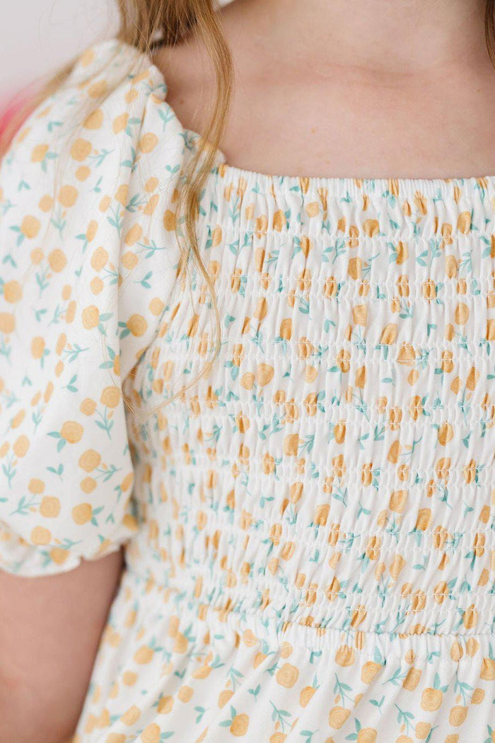 Mila & Rose Marvelous Marigolds Smocked Ruffle Dress