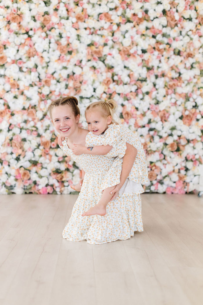 Mila & Rose Marvelous Marigolds Smocked Ruffle Dress
