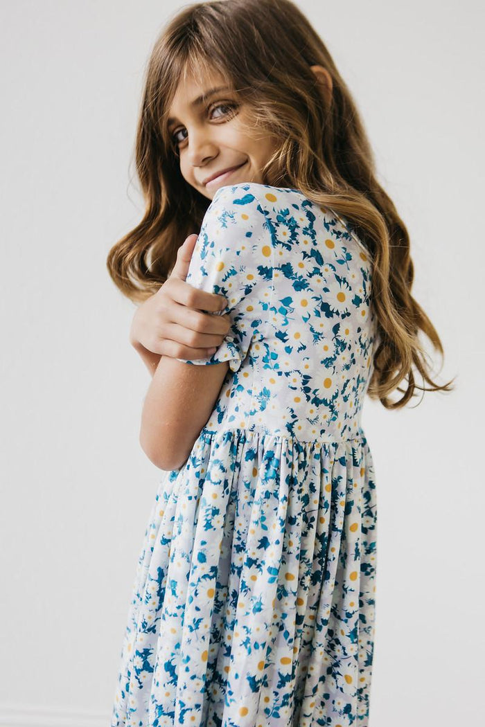 Mila & Rose Oopsie Daisy Short Sleeve Twirl Dress