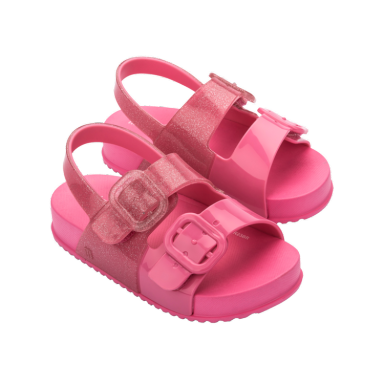 Mini Melissa Cozy Sandal Baby | Pink/Glitter