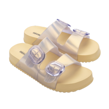Mini Melissa Mini Melissa Cozy Slide Kids | Pearl Yellow