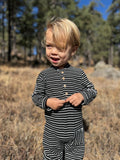 Mitch Henley Romper Black/White