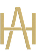 Monogram Block AH for Embroidery