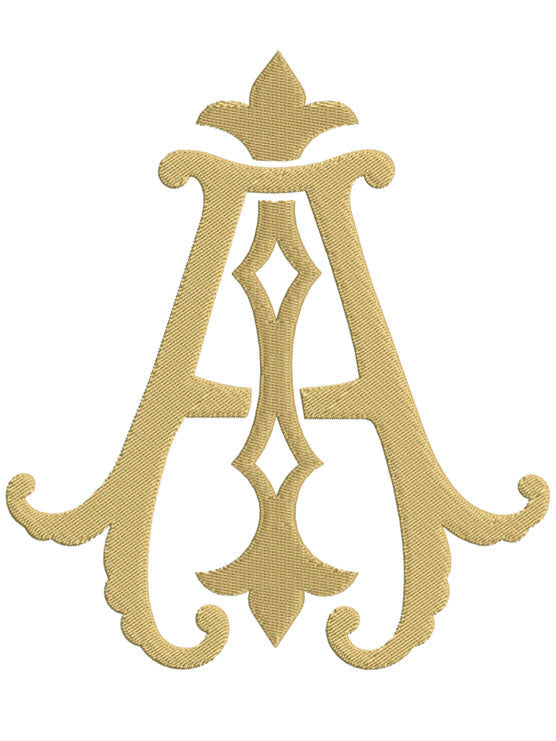 Monogram Chic AI for Embroidery