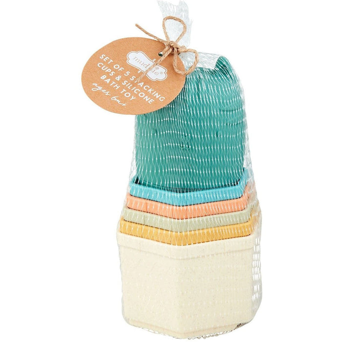 Mud Pie Green Squirt Toy & Stacking Cup Set