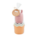 Mud Pie Pink Squirt Toy & Stacking Cup Set