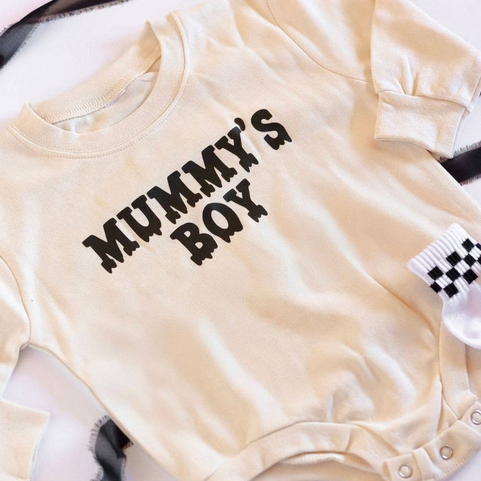 Mummy's Boy Halloween Long Sleeve Romper