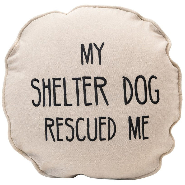 "My Shelter Dog Rescued Me" Pillow - Chapin Furniture