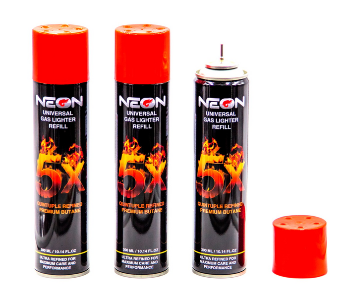 Neon Brand 5x Butane - 12 pack